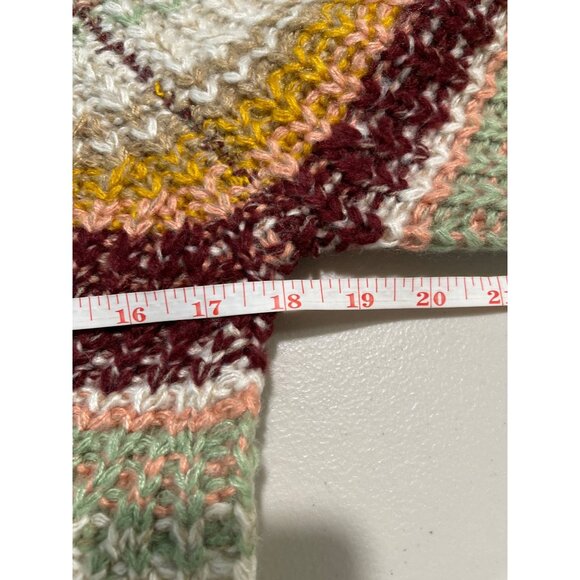 New Minkpink Multicolor Striped Knit Sweater XS Long Puff Sleeves - Picture 9 of 9